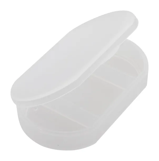 Tripill pillbox frosted white