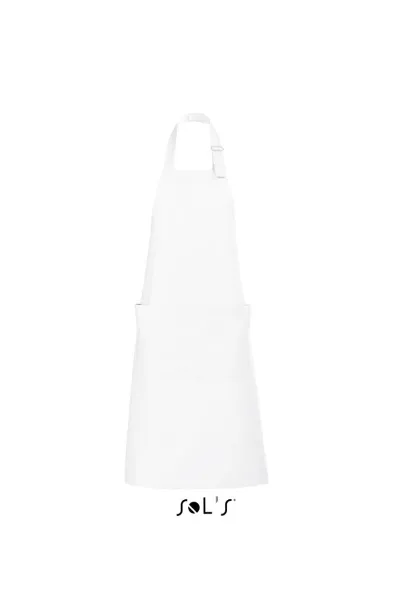  SOL'S GALA - LONG APRON WITH POCKETS - SOL'S White