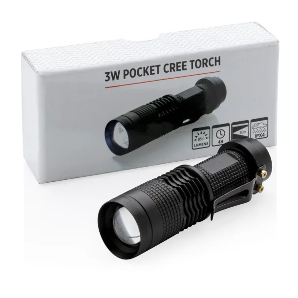  3W pocket CREE torch - XD Collection Black 