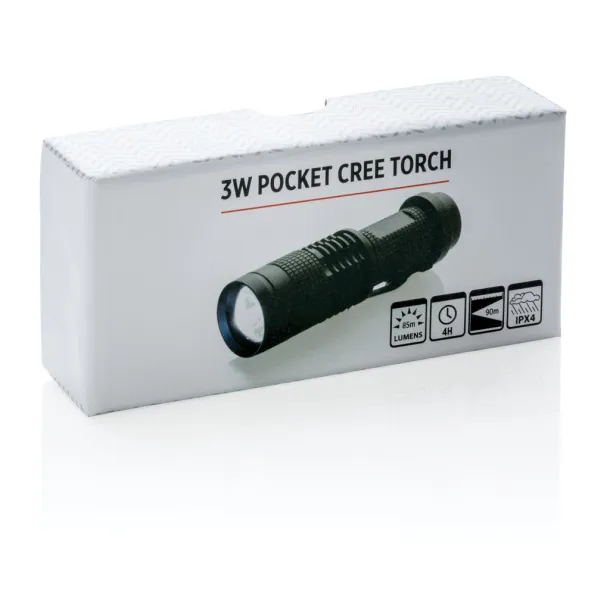  3W pocket CREE torch - XD Collection Black 