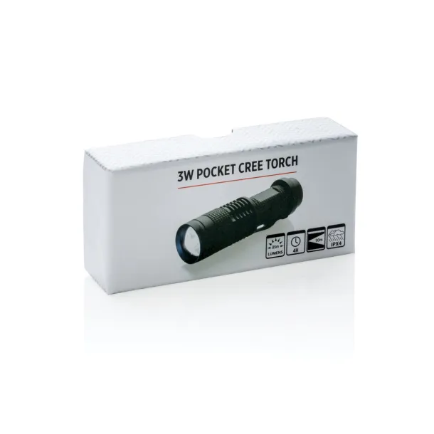  3W pocket CREE torch - XD Collection Black 