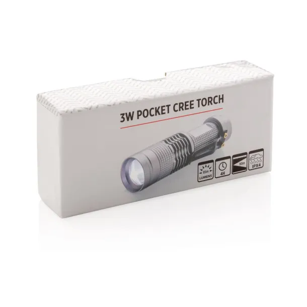  3W pocket CREE torch - XD Collection Grey Black