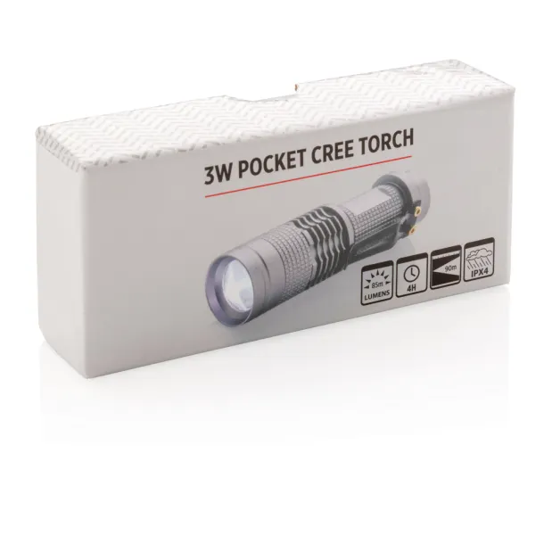  3W pocket CREE torch - XD Collection Grey Black