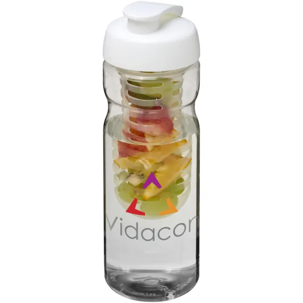 H2O Base® 650 ml flip lid sport bottle & infuser - Unbranded White White