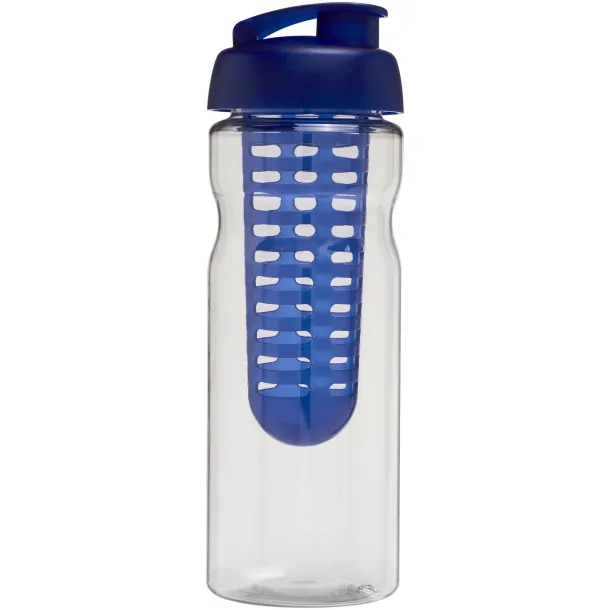 H2O Base® 650 ml flip lid sport bottle & infuser - Unbranded White Blue