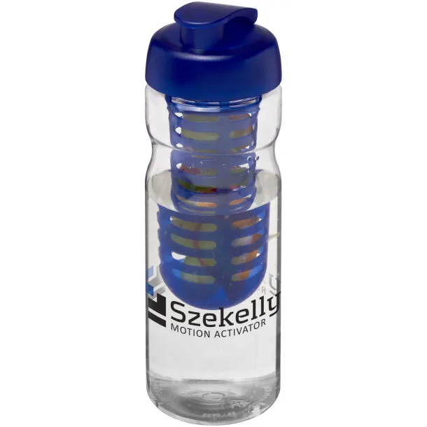 H2O Base® 650 ml flip lid sport bottle & infuser - Unbranded White Blue