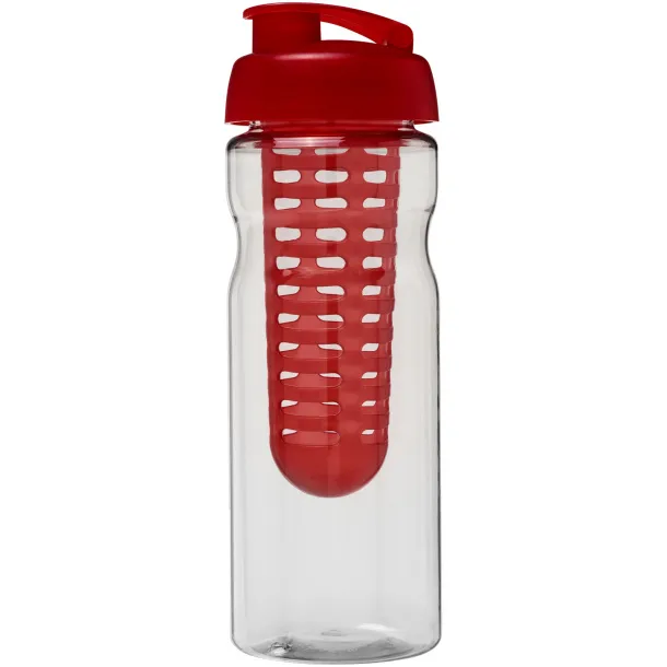 H2O Base® 650 ml flip lid sport bottle & infuser - Unbranded White Red