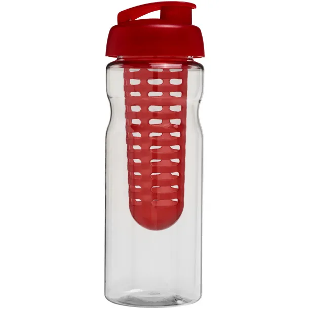 H2O Base® 650 ml flip lid sport bottle & infuser - Unbranded White Red