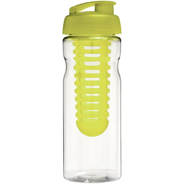 H2O Base® 650 ml flip lid sport bottle & infuser - Unbranded White Lime