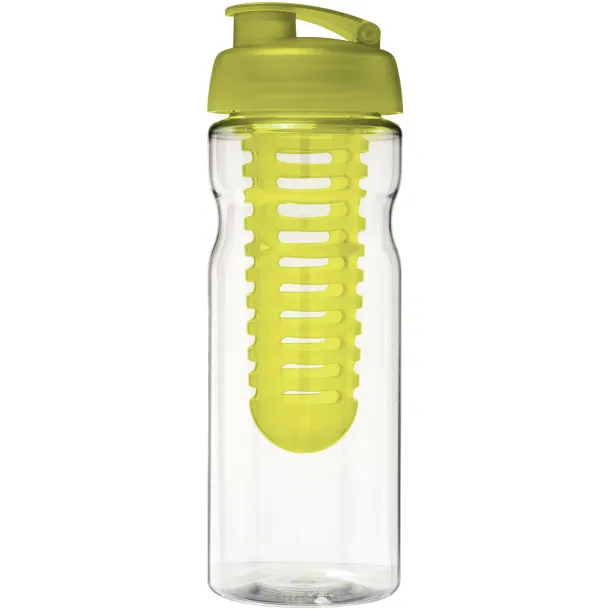 H2O Base® 650 ml flip lid sport bottle & infuser - Unbranded White Lime