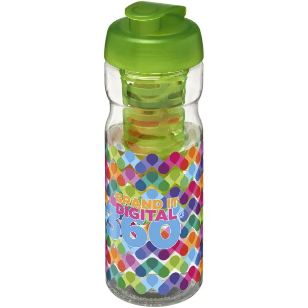 H2O Base® 650 ml flip lid sport bottle & infuser - Unbranded White Lime