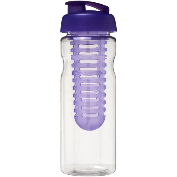 H2O Base® 650 ml flip lid sport bottle & infuser - Unbranded White Purple