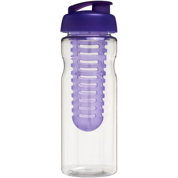 H2O Base® 650 ml flip lid sport bottle & infuser - Unbranded White Purple