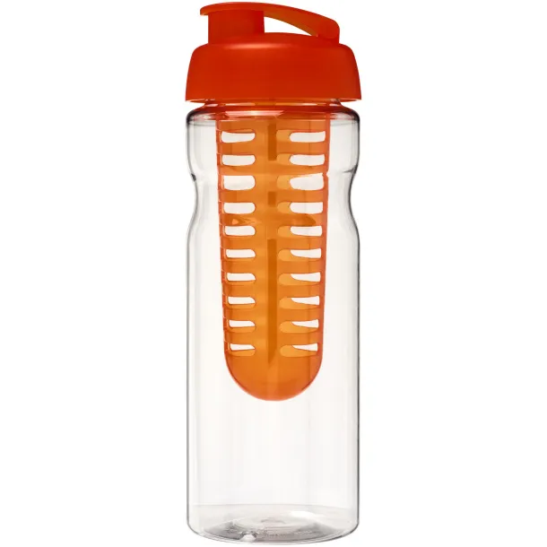 H2O Base® 650 ml flip lid sport bottle & infuser - Unbranded White Orange