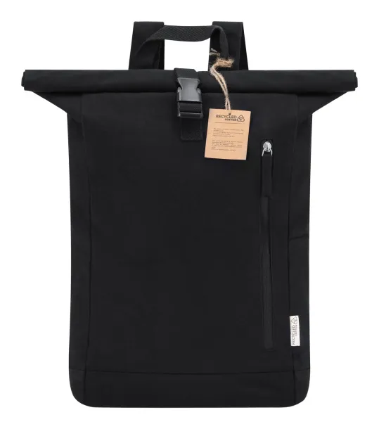 Antrim recycled cotton backpack Black