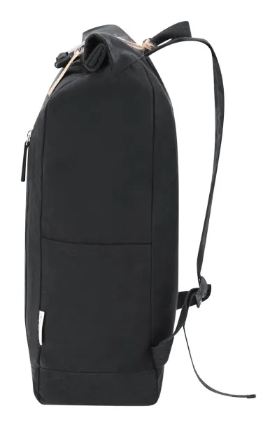 Antrim recycled cotton backpack Black