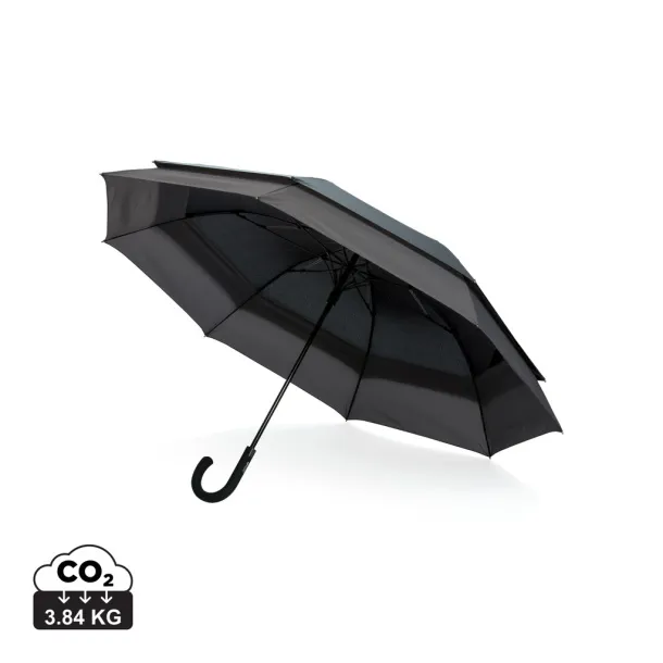  Swiss Peak AWARE™ 23" to 27" expandable umbrella - Swiss Peak Black Cool Grey 9