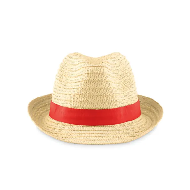 BOOGIE Paper straw hat Red