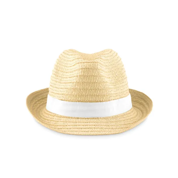 BOOGIE Paper straw hat White