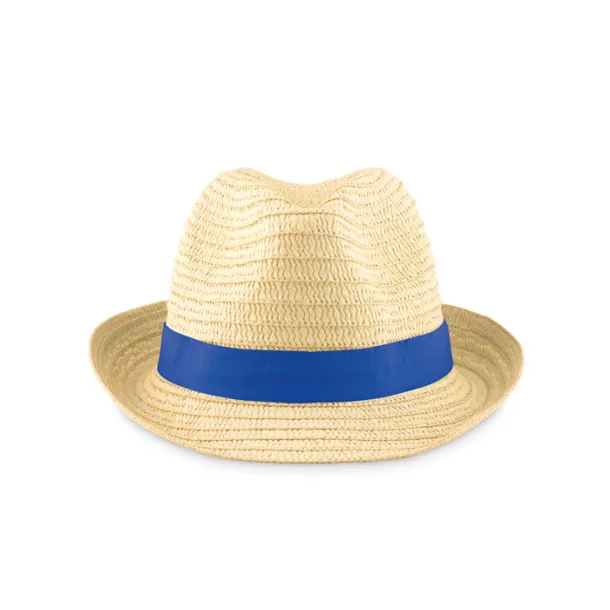 BOOGIE Paper straw hat Royal blue