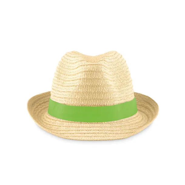 BOOGIE Paper straw hat Lime