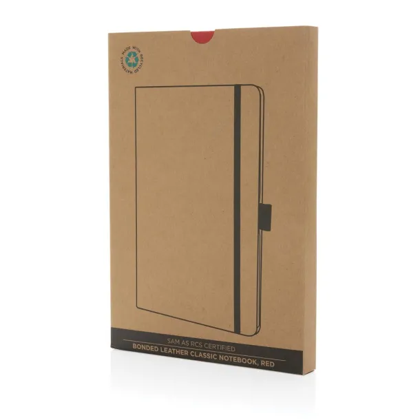  Sam A5 RCS certified bonded leather classic notebook - XD Collection Crvena 
