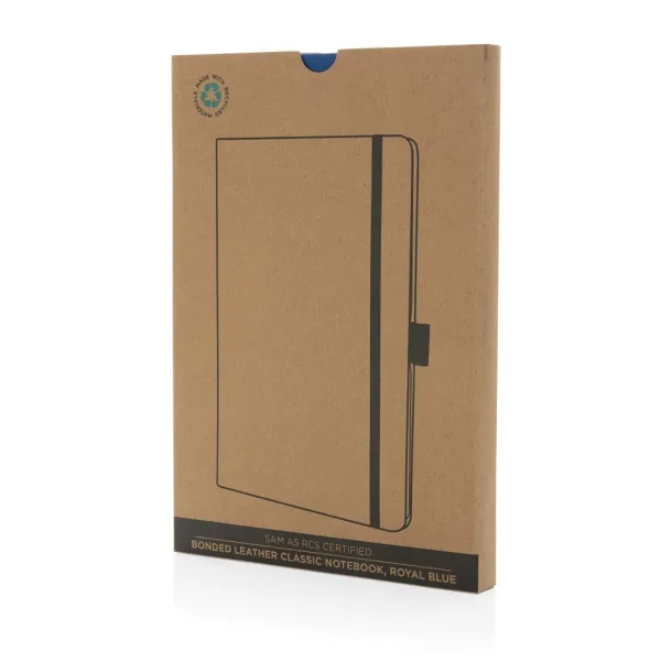  Sam A5 RCS certified bonded leather classic notebook - XD Collection Kraljevski plava 