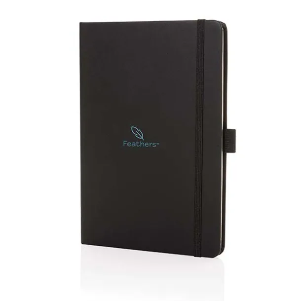  Sam A5 RCS certified bonded leather classic notebook - XD Collection Black 