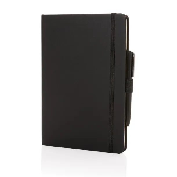  Sam A5 RCS certified bonded leather classic notebook - XD Collection Black 