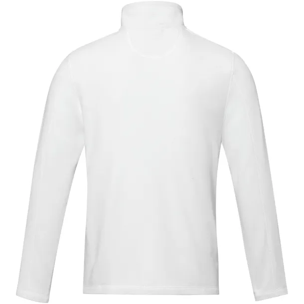 Amber men's GRS recycled full zip fleece jacket - Elevate NXT White