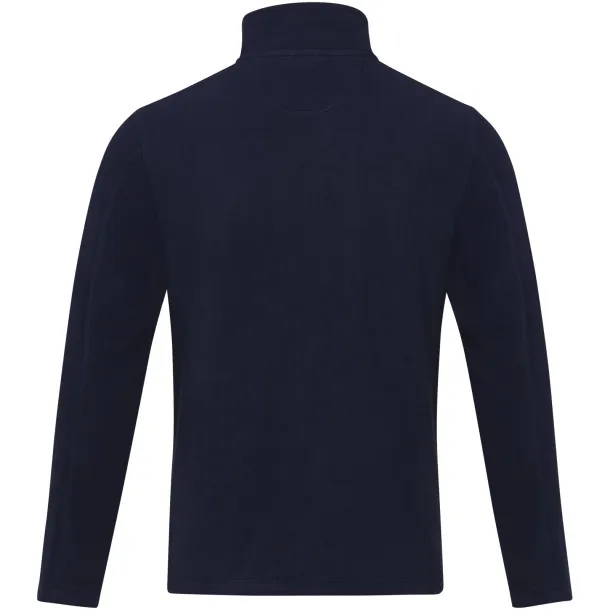 Amber men's GRS recycled full zip fleece jacket - Elevate NXT Navy Blue