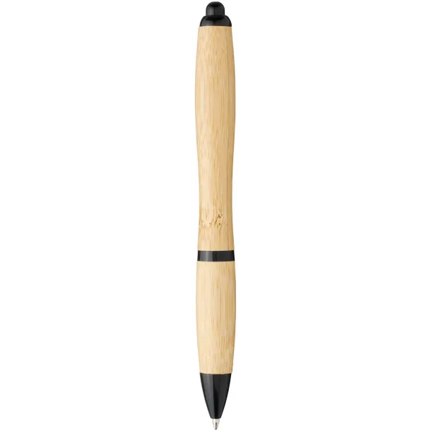 Nash bamboo ballpoint pen Natural Solid black