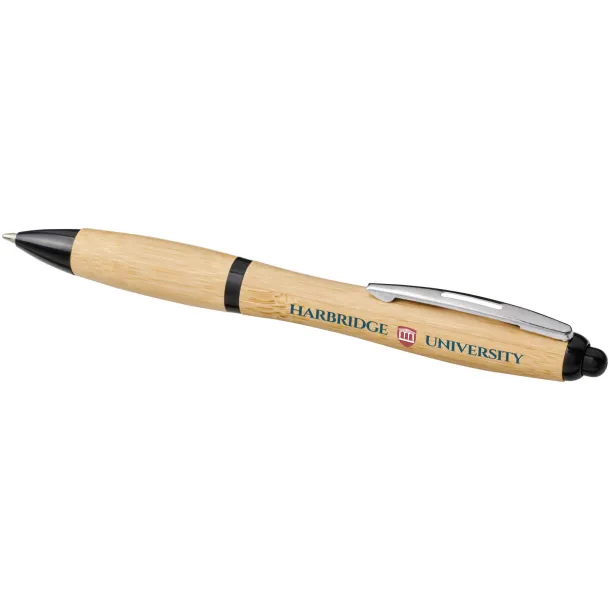 Nash bamboo ballpoint pen Natural Solid black