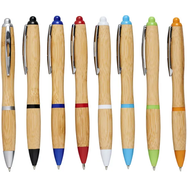 Nash bamboo ballpoint pen Natural Crna