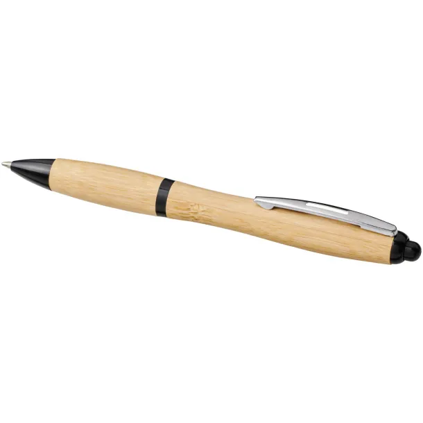 Nash bamboo ballpoint pen Natural Solid black