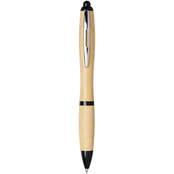 Nash bamboo ballpoint pen Natural Solid black