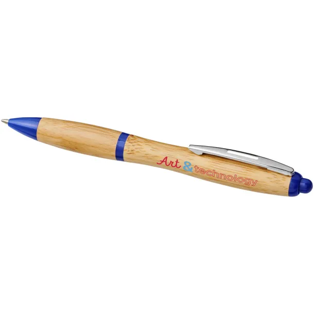 Nash bamboo ballpoint pen Natural Royal blue