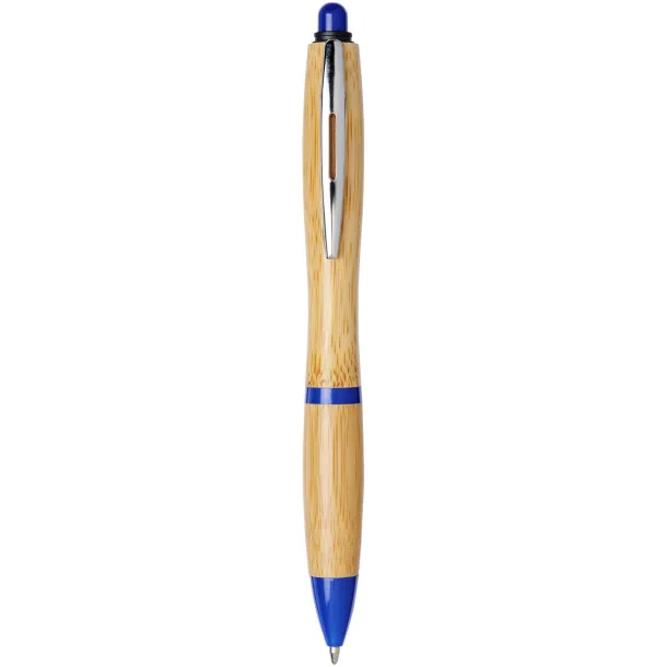 Nash bamboo ballpoint pen Natural Royal blue