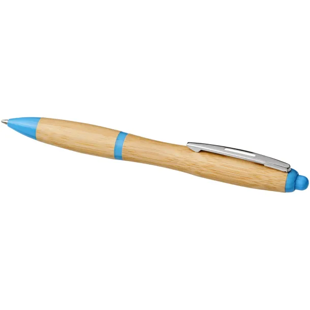 Nash bamboo ballpoint pen Natural Light blue