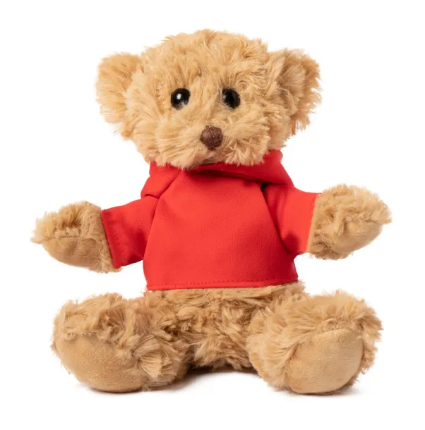 Loony teddy bear Red Brown