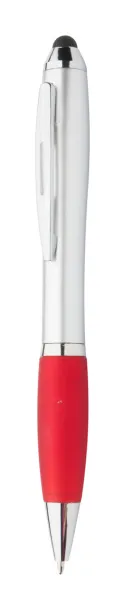 Tumpy touch ballpoint pen Red Silver