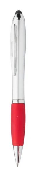 Tumpy touch ballpoint pen Red Silver