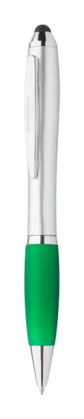 Tumpy touch ballpoint pen Green Silver