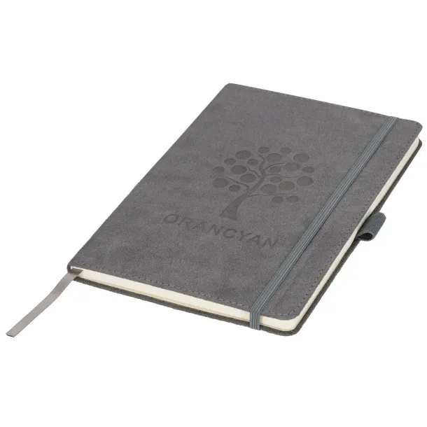 Carbony A5 suede notebook - JournalBooks Grey