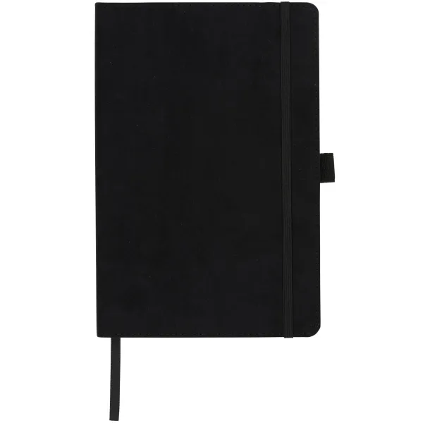 Carbony A5 suede notebook - JournalBooks Solid black