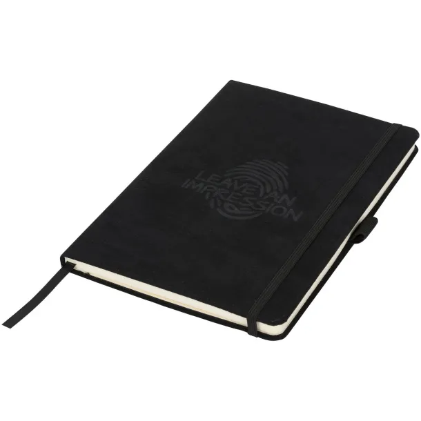 Carbony A5 suede notebook - JournalBooks Solid black