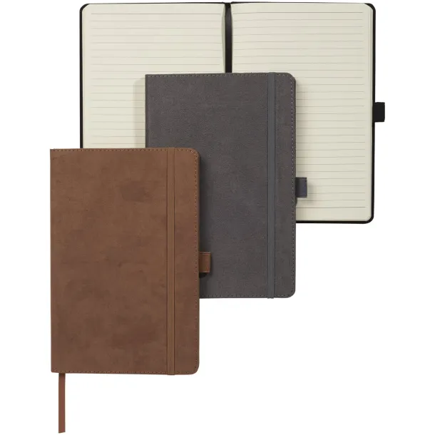 Carbony A5 suede notebook - JournalBooks Brown