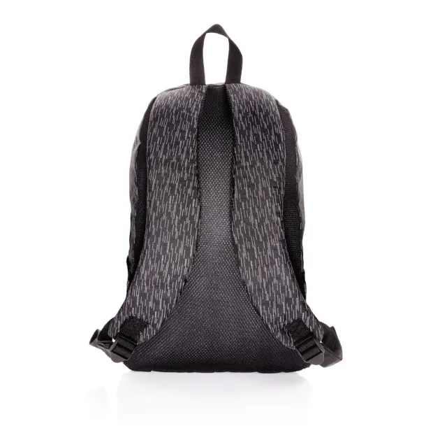  AWARE™ RPET reflektirajući ruksak za laptop, 15,6" - XD Collection Crna