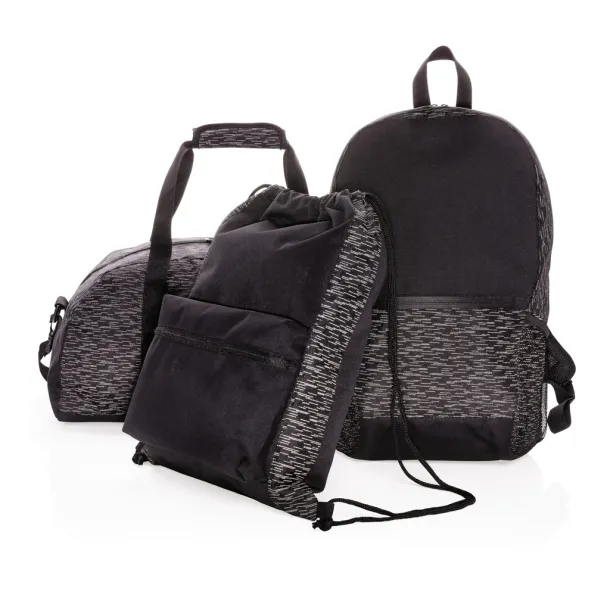  AWARE™ RPET reflektirajući ruksak za laptop, 15,6" - XD Collection Crna