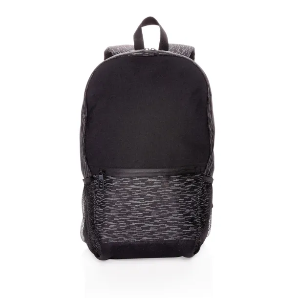  AWARE™ RPET reflektirajući ruksak za laptop, 15,6" - XD Collection Crna